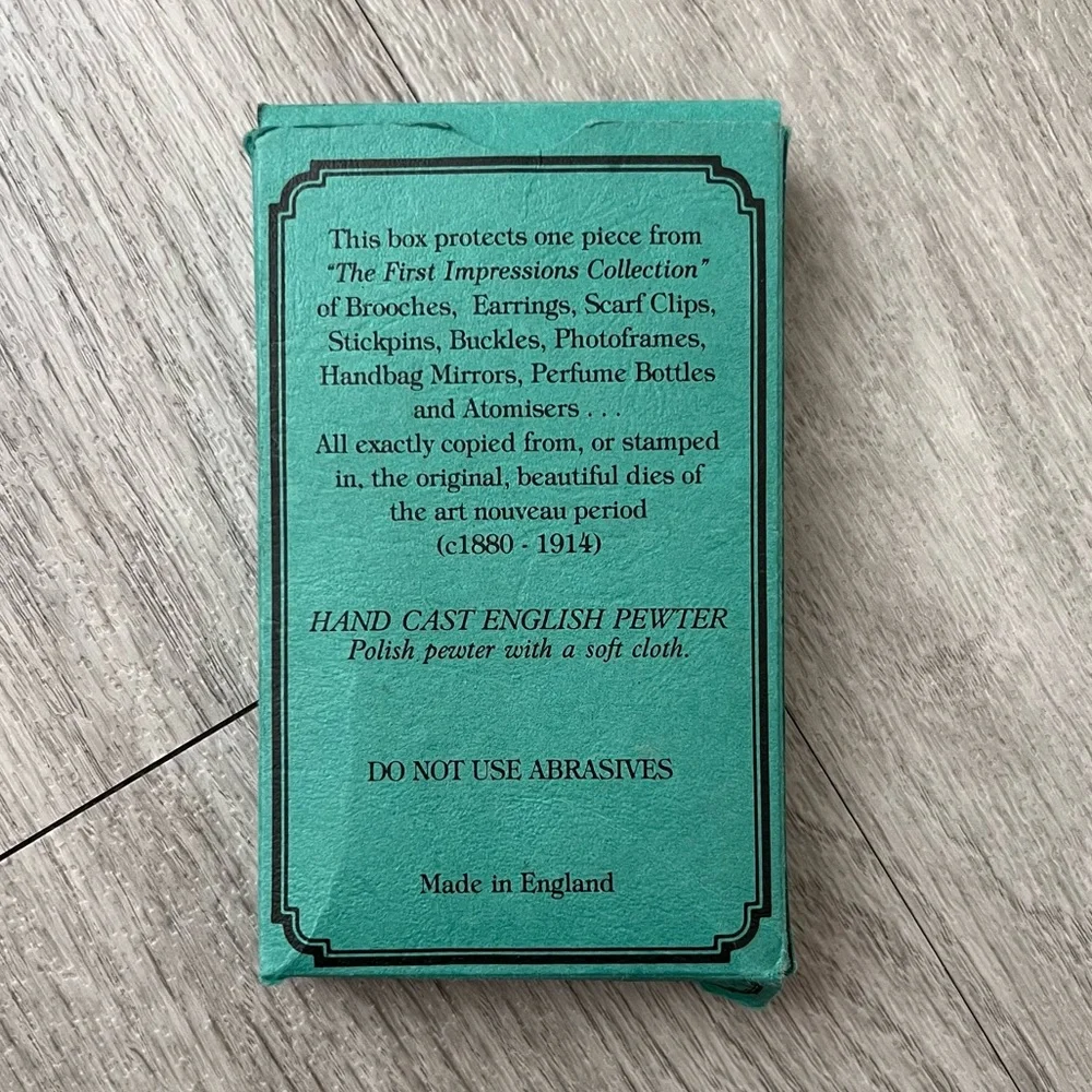 English Pewter Birthday Book NIB